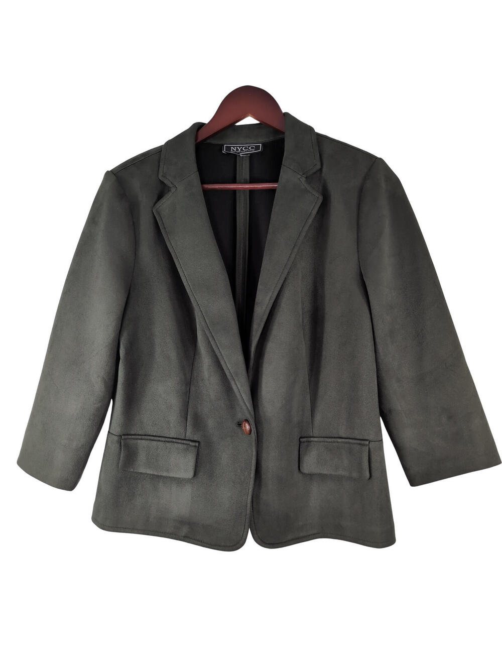 NYCC Women s Blazer Size L Deep Oliver Green